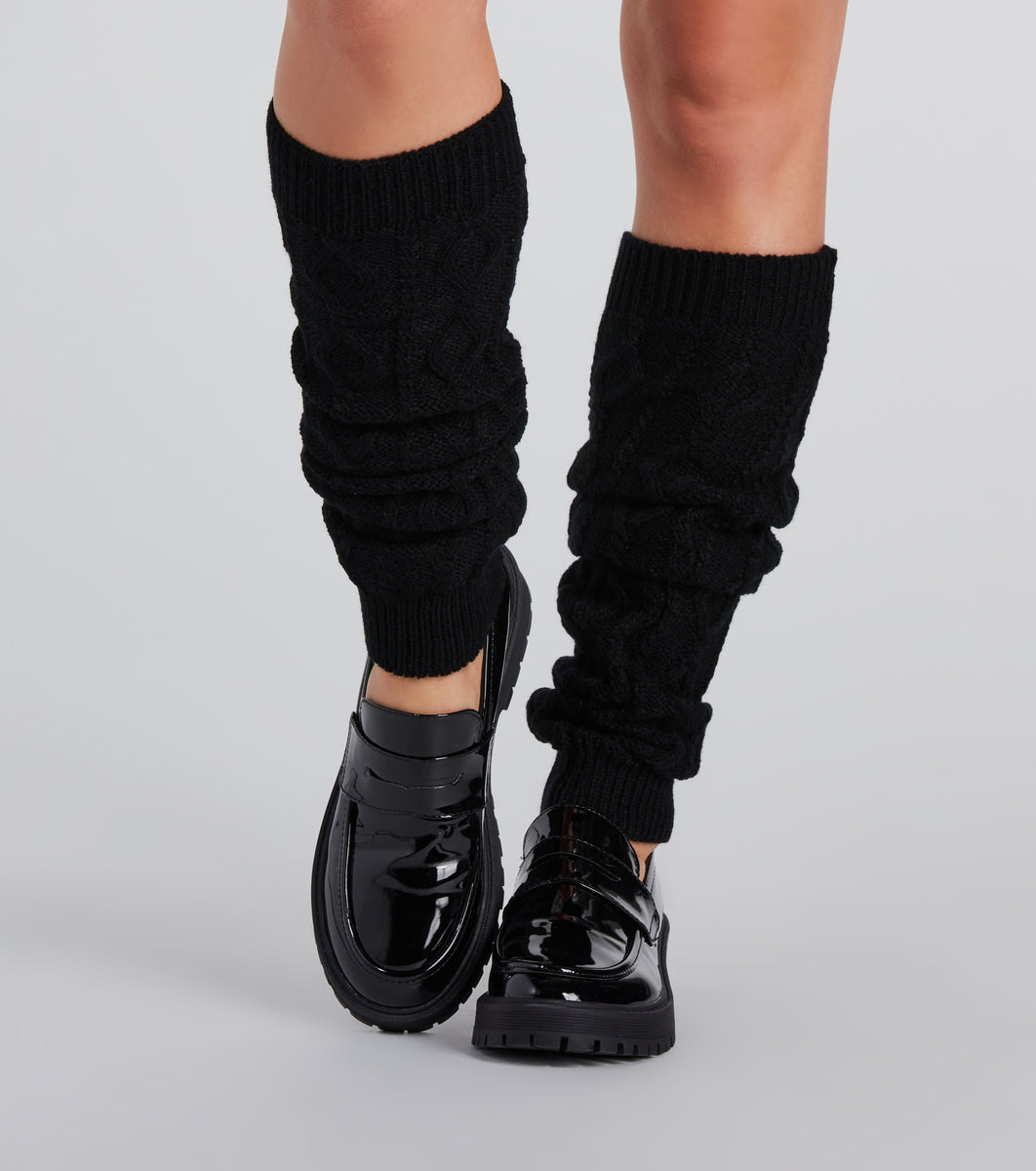 Cozy Must-Have Cable Knit Leg Warmers