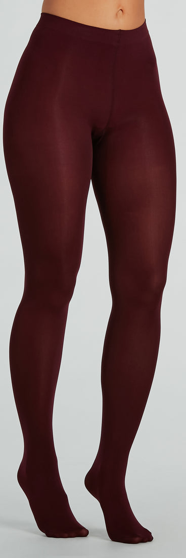 Classic High-Waist Opaque Tights