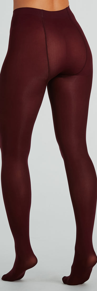 Classic High-Waist Opaque Tights