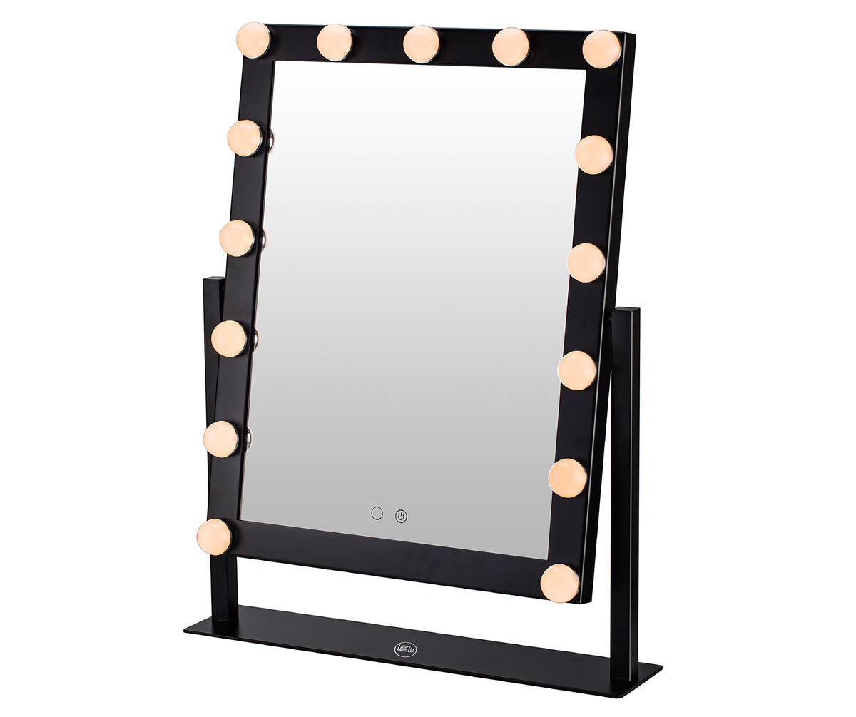 Lurella Black Vanity Mirror