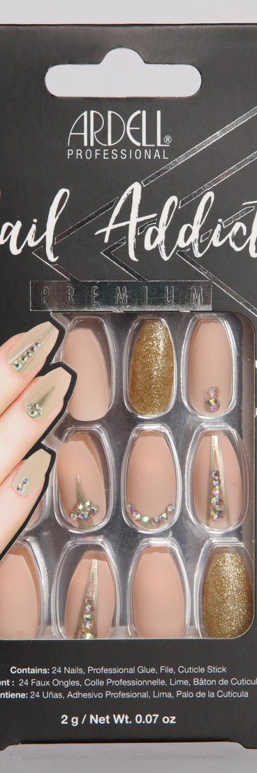 Ardell Nail Addict Glitter and Rhinestone Press On Nails is a trendy pick to create 2023 festival outfits, festival dresses, outfits for concerts or raves, and complete your best party outfits!