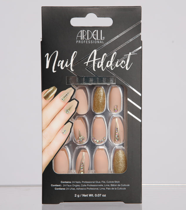 Ardell Nail Addict Glitter and Rhinestone Press On Nails is a trendy pick to create 2023 festival outfits, festival dresses, outfits for concerts or raves, and complete your best party outfits!