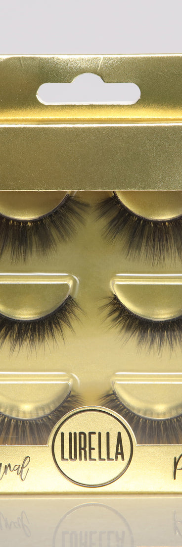 Lurella Natural Three Pack Mink Lashes