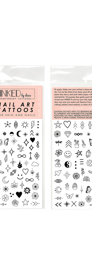 Good Vibes Nail Art Tattoos