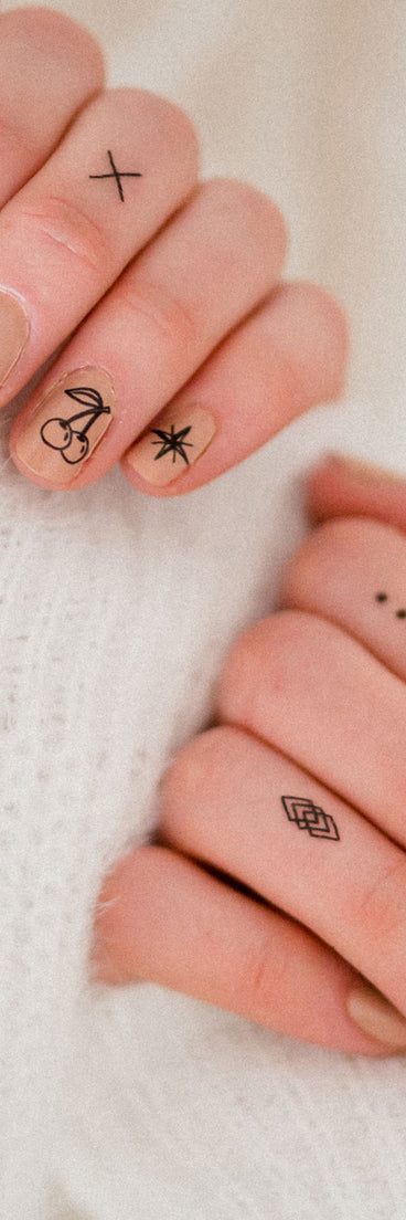 Good Vibes Nail Art Tattoos