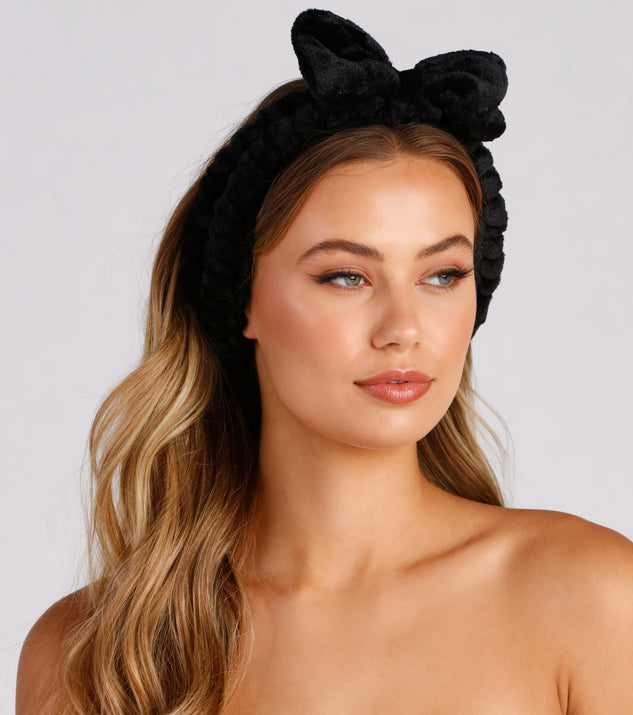 Lurella Plush Bow Tie Headband