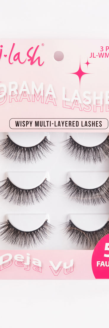 Deja Vu Three Pack Wispy Faux Lashes