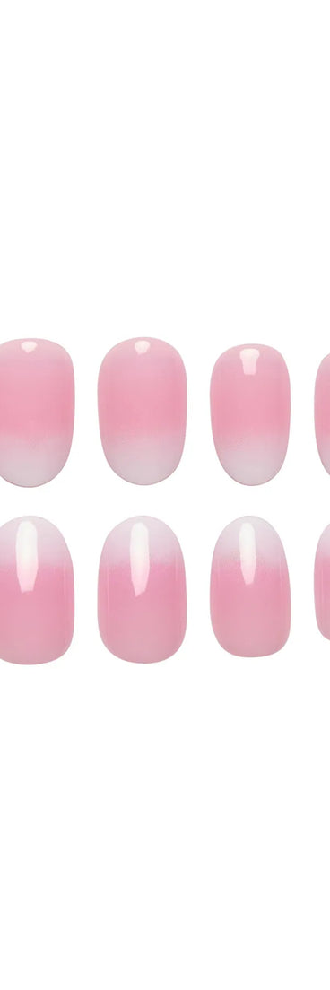 Colored French Manicure Press On Nail Kit