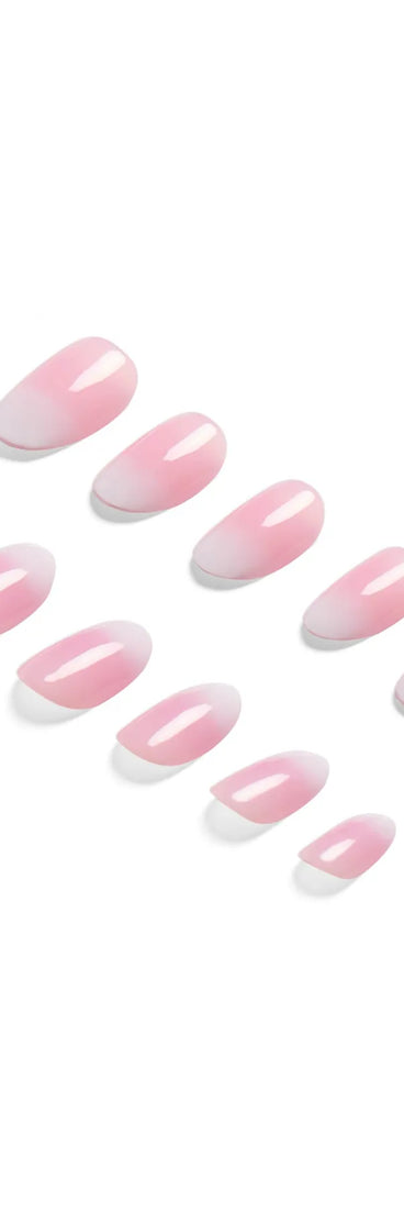 Colored French Manicure Press On Nail Kit