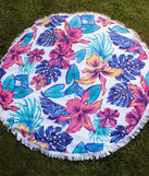 Tropical Floral Paradise Beach Towel