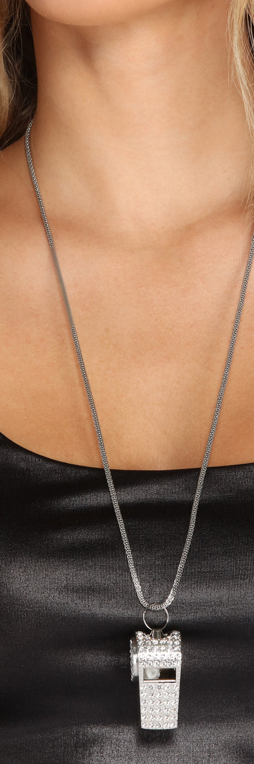 Make The Call Rhinestone Whistle