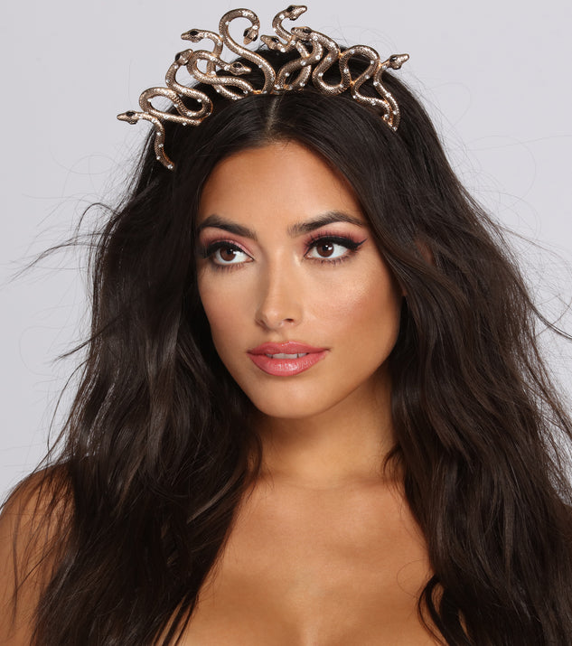 Snake Queen Head Band for 2022 festival outfits, festival dress, outfits for raves, concert outfits, and/or club outfits