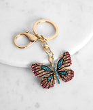 Sweet Butterfly Rhinestone Key Chain