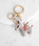Little Unicorn Rhinestone Key Chain