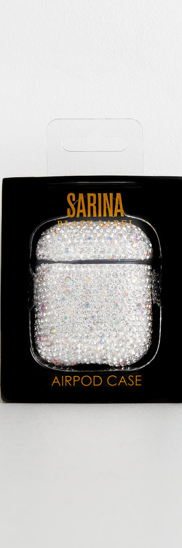 Blinged Out Rhinestone Wireless Headphone Case