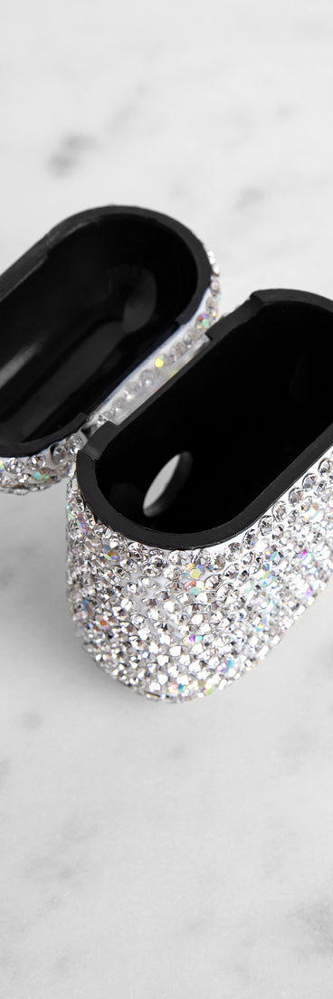 Blinged Out Rhinestone Wireless Headphone Case