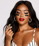 Rhinestone Gold Whistle for Referee Halloween Costume
