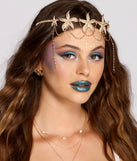 Mystical Mermaid Starfish Headband for Women's Mermaid Costume