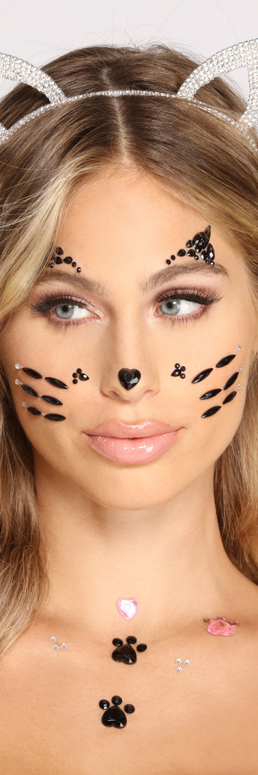 Halloween Rhinestone Cat Ears