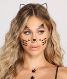 Halloween Black Rhinestone Cat Ears