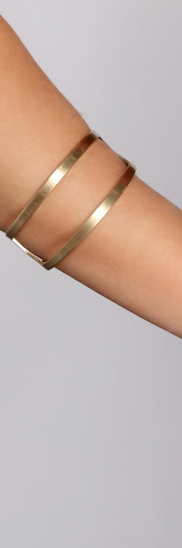 Glow Up Two Row Metal Cuff