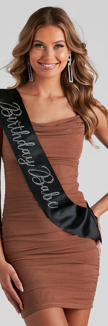 Birthday Babe Rhinestone Sash