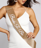 Bride To Be Glitter Sash