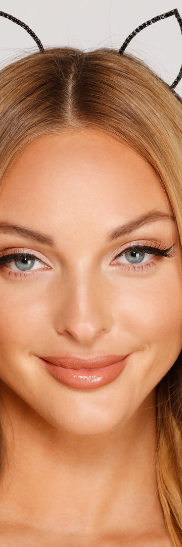 Halloween Rhinestone Cat Ears