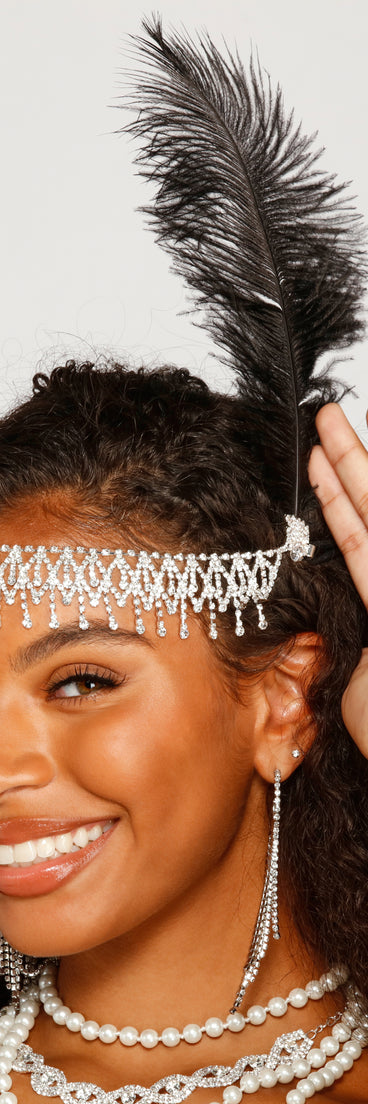 Flirtatious Flapper Rhinestone Headband