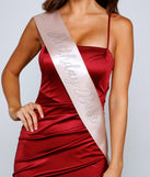 Birthday Girl Rhinestone Satin Sash