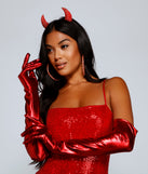 Luxe Lady Halloween Satin Sheen Gloves