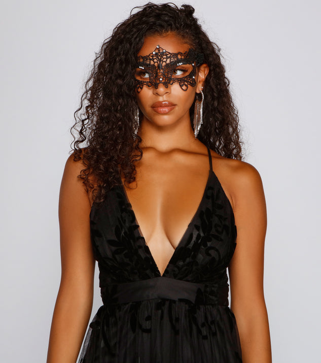 cocktail dress with mask MASQUERADE