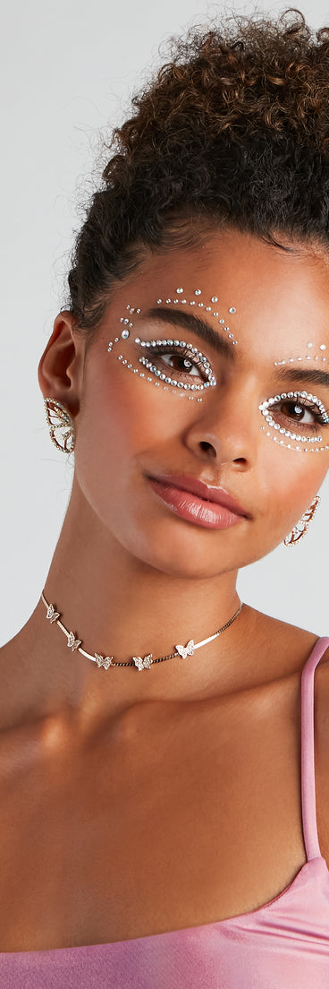 Mystical Sparkle Statement Eye And Face Gemstones for women's 2022 Halloween costumes