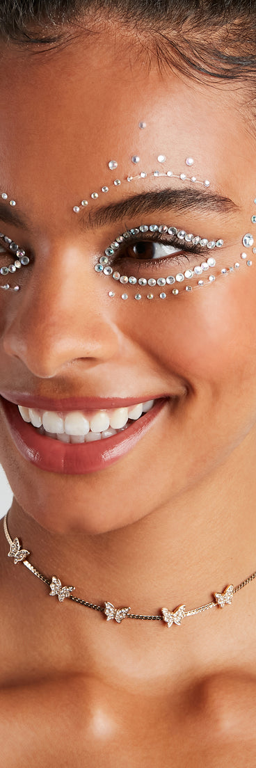 Mystical Sparkle Statement Eye And Face Gemstones for Halloween costumes 