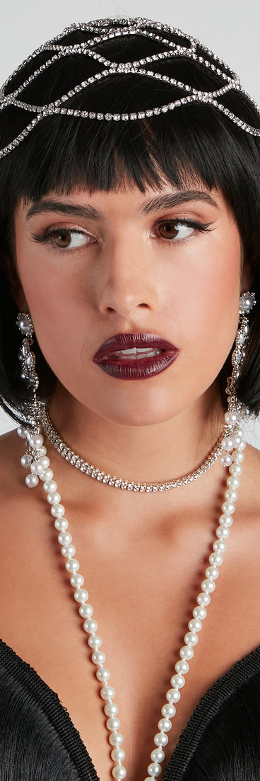 Rhinestone costume headpiece inspired by 1920’s flapper Halloween costume from Windsor