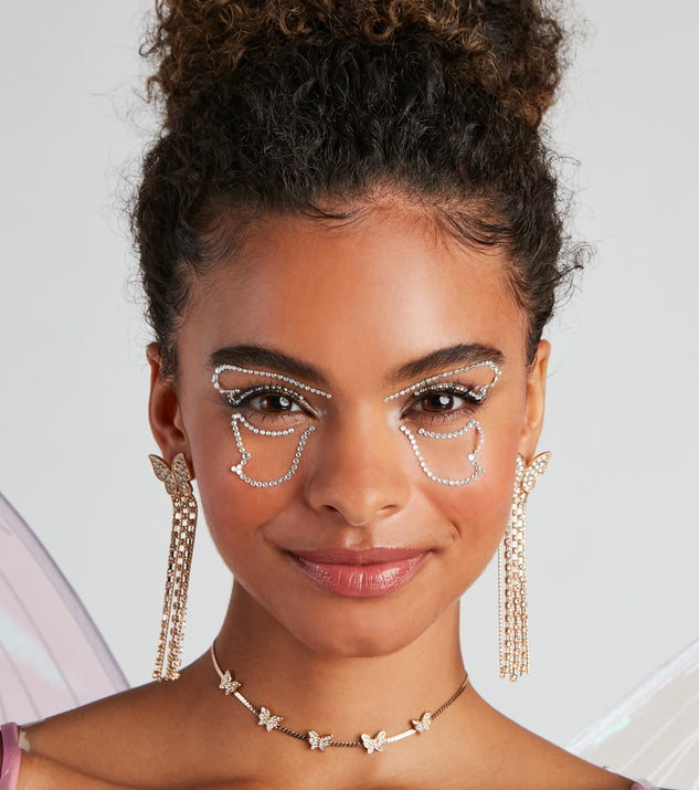 Butterfly face jewels outlet