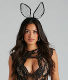 Bunny Babe Mesh Ears Headband