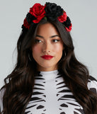 Halloween Costume Rose Headband from Windsor's 2023 Halloween Costume Shop completes your dead look or adult skeleton costume.