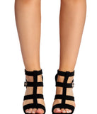 Buckle Up Faux Suede Platform