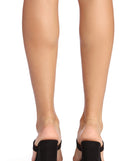 Banded In Style Faux Suede Mules