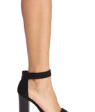 Braided Strap Block Heels