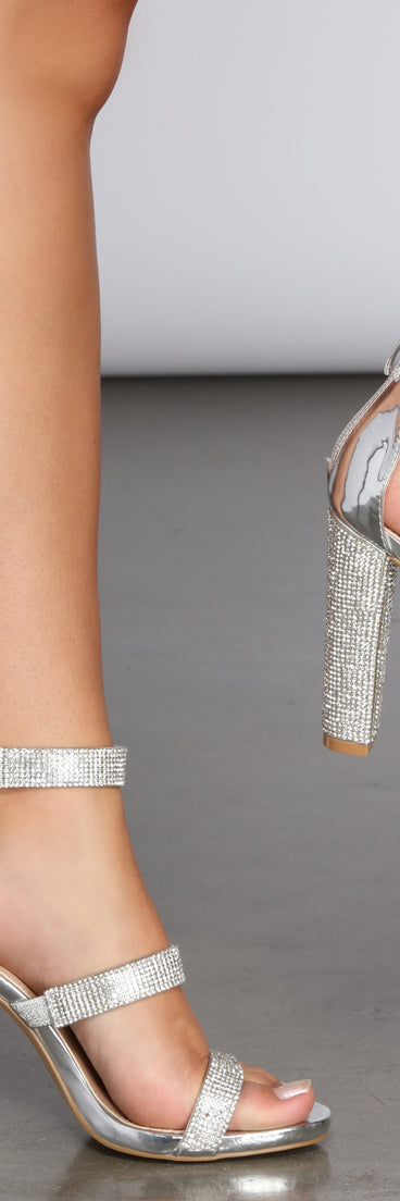 I Get Money Rhinestone Heels are chic ladies' shoes to complete your best 2023 outfits. They come in a variety of trendy women's shoe styles like platforms and dressy low-heels, & are available in wide widths for better comfort.