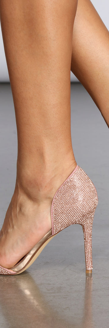 Don't Whine About It Rhinestone Pumps is the perfect Homecoming look pick with on-trend details to make the 2023 HOCO dance your most memorable event yet!