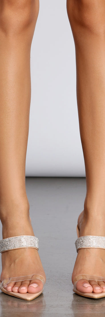 Shine On Point Rhinestone Mules are chic ladies' shoes to complete your best 2023 outfits. They come in a variety of trendy women's shoe styles like platforms and dressy low-heels, & are available in wide widths for better comfort.