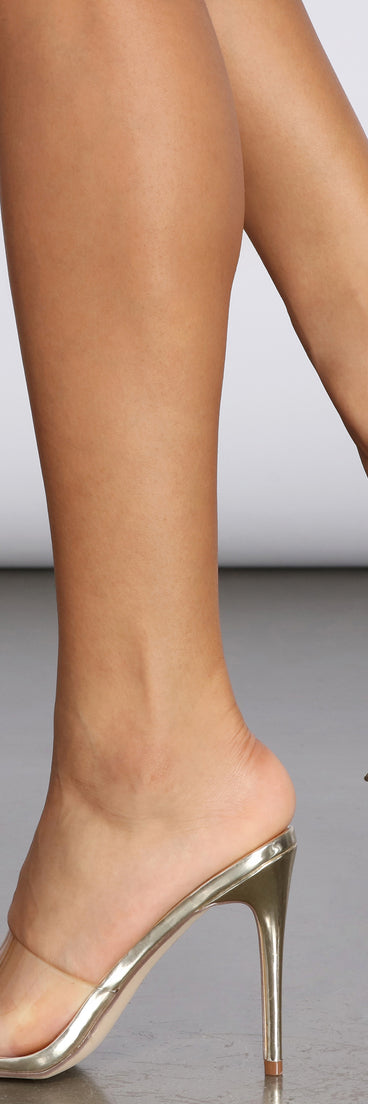Make A Point Clear Stiletto Mules are chic ladies' shoes to complete your best 2023 outfits. They come in a variety of trendy women's shoe styles like platforms and dressy low-heels, & are available in wide widths for better comfort.