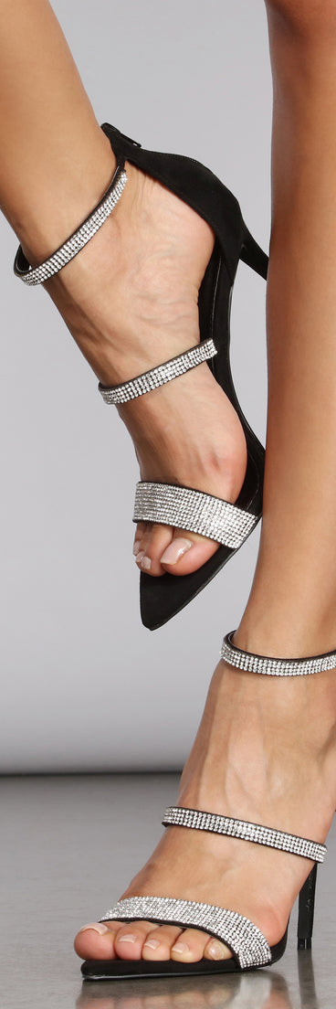 No Rulez Rhinestone Stiletto Heels are chic ladies' shoes to complete your best 2023 outfits. They come in a variety of trendy women's shoe styles like platforms and dressy low-heels, & are available in wide widths for better comfort.