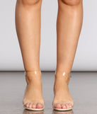 Step Out On The Scene Low Clear Heels are chic ladies' shoes to complete your best 2023 outfits. They come in a variety of trendy women's shoe styles like platforms and dressy low-heels, & are available in wide widths for better comfort.