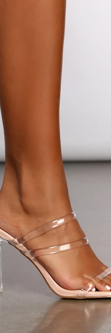 Triple Strap Lucite Block Heels are chic ladies' shoes to complete your best 2023 outfits. They come in a variety of trendy women's shoe styles like platforms and dressy low-heels, & are available in wide widths for better comfort.