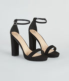 Essential Suede Platform Heels has high-heel or platform options for comfort while you dance and unique homecoming shoe details to compliment your 2023 Homecoming dress!