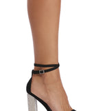 Double Strap Rhinestone Heels are chic ladies' shoes to complete your best 2023 outfits. They come in a variety of trendy women's shoe styles like platforms and dressy low-heels, & are available in wide widths for better comfort.